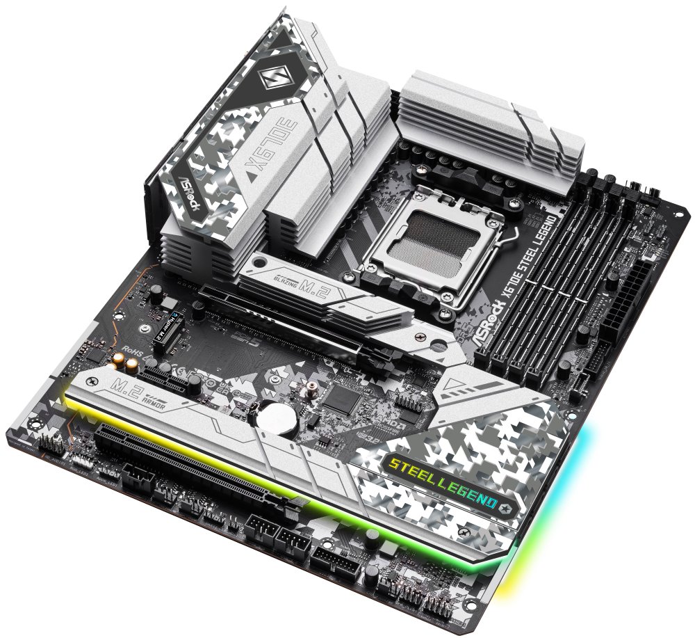 OPRAVENÉ - ASRock X670E Steel Legend / AMD X670 / AM5 / 4x DDR5 /  4x M.2 / HDMI / DP / USB-C / WiFi / ATX