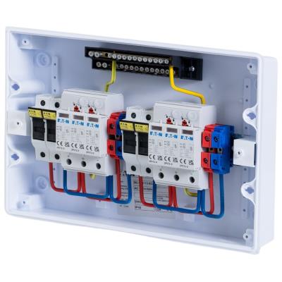 Solarmi DC23 osazený rozvaděč pro fotovoltaiku, 2x svodič, 2x odpojovač, pojistky, 1000V