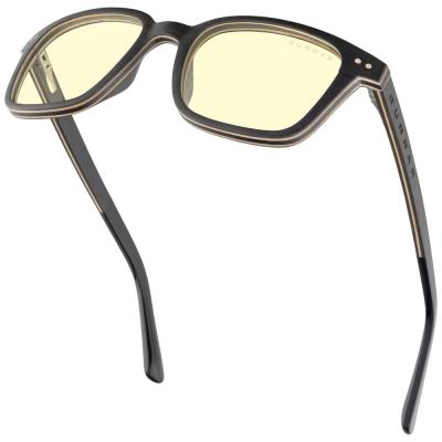 GUNNAR kancelářske/herní brýle MUIR EBONY * jantárová skla * BLF 65 * GUNNAR focus