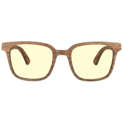 GUNNAR kancelářske/herní brýle GROOT WALNUT * jantárová skla * BLF 65 * GUNNAR focus