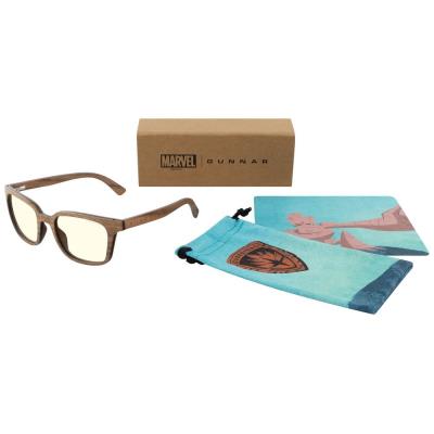 GUNNAR kancelářske/herní brýle GROOT WALNUT * čírá  skla * BLF 35  * GUNNAR focus