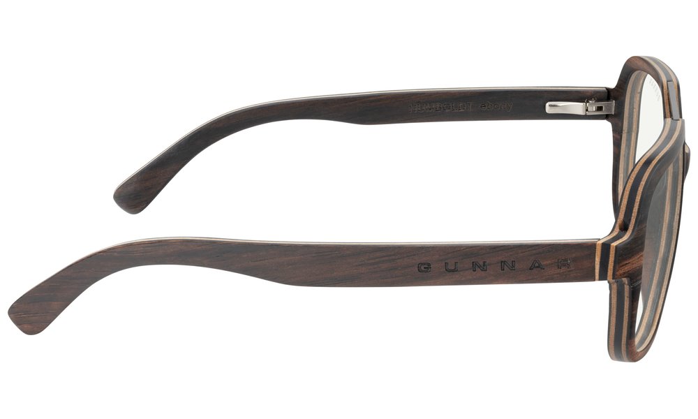 GUNNAR kancelářske/herní brýle HUMBOLDT EBONY * čírá PRO skla * BLF20 * GUNNAR focus