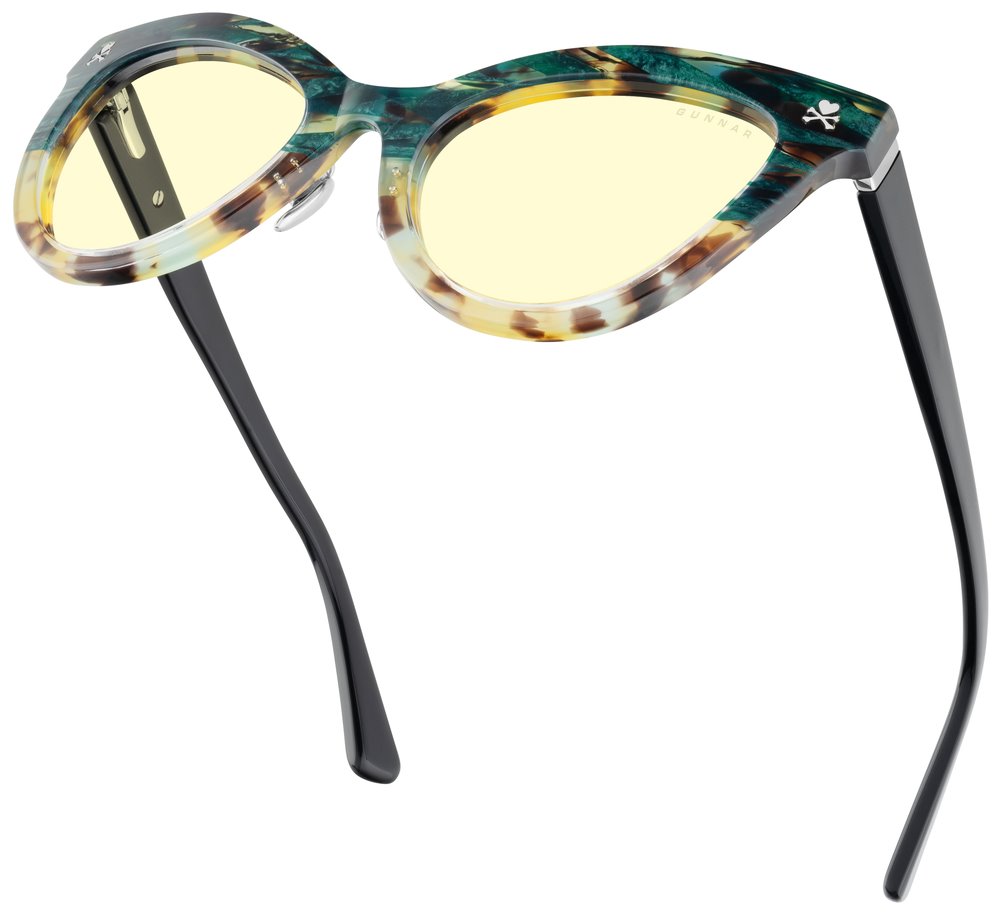 GUNNAR kancelářske/herní brýle SANDY GREEN CACTUS * jantárová skla * BLF 65 * GUNNAR focus