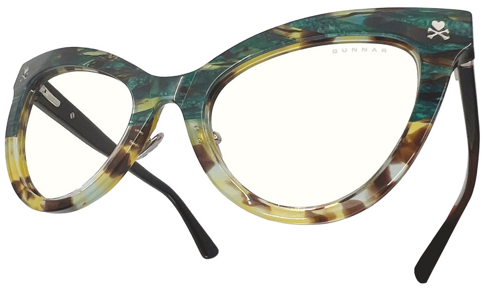 GUNNAR kancelářske/herní brýle SANDY GREEN CACTUS * čírá  skla * BLF 35  * GUNNAR focus