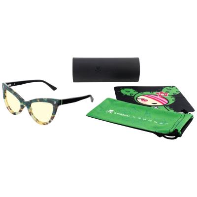 GUNNAR kancelářske/herní brýle SANDY GREEN CACTUS * jantárová skla * BLF 65 * GUNNAR focus