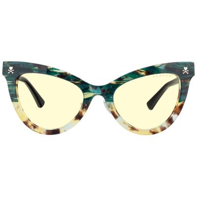 GUNNAR kancelářske/herní brýle SANDY GREEN CACTUS * jantárová skla * BLF 65 * GUNNAR focus