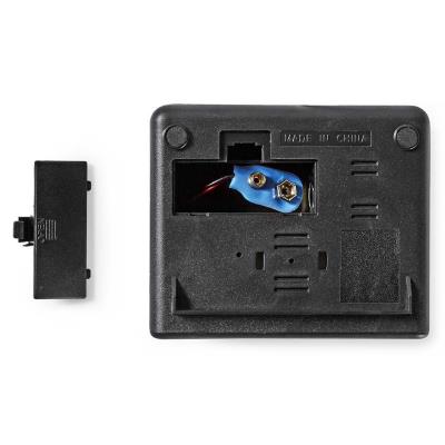 NEDIS digitální stolní budík/ LED displej/ funkce odloženého buzení/ jeden alarm/ černý