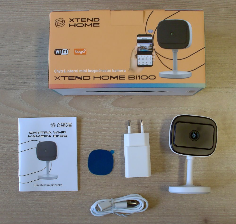 Xtend Home BI100/ IP kamera/ Wi-Fi/ 2Mpx/ 1080p/ IR až 10 m/ Tuya CZ/SK