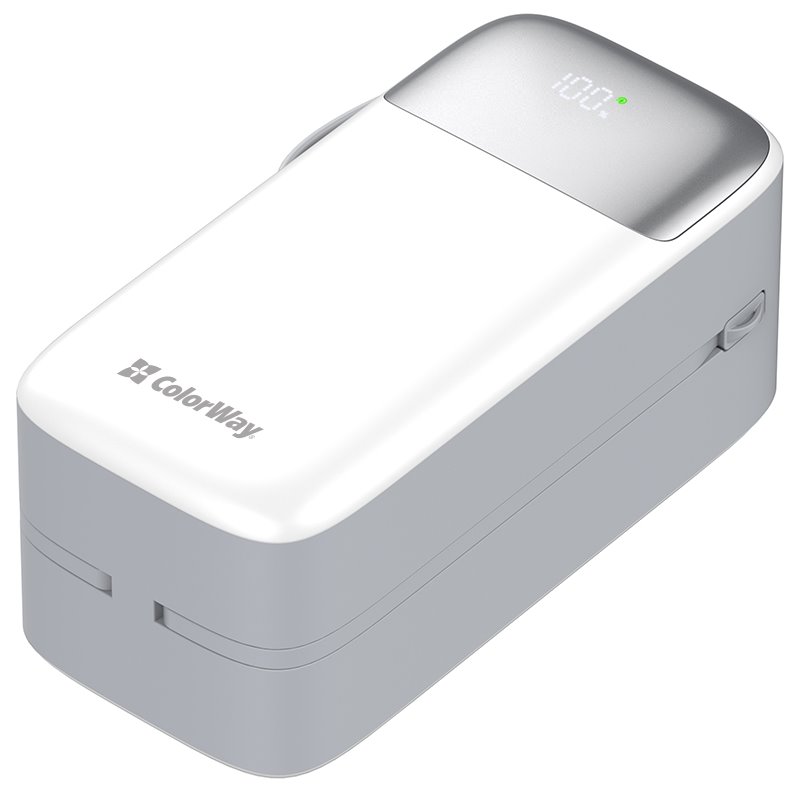 COLORWAY powerbanka/ 50 000mAh/ 1x USB QC3.0/ USB-C/ Lightning/ 22,5W/ Bílá