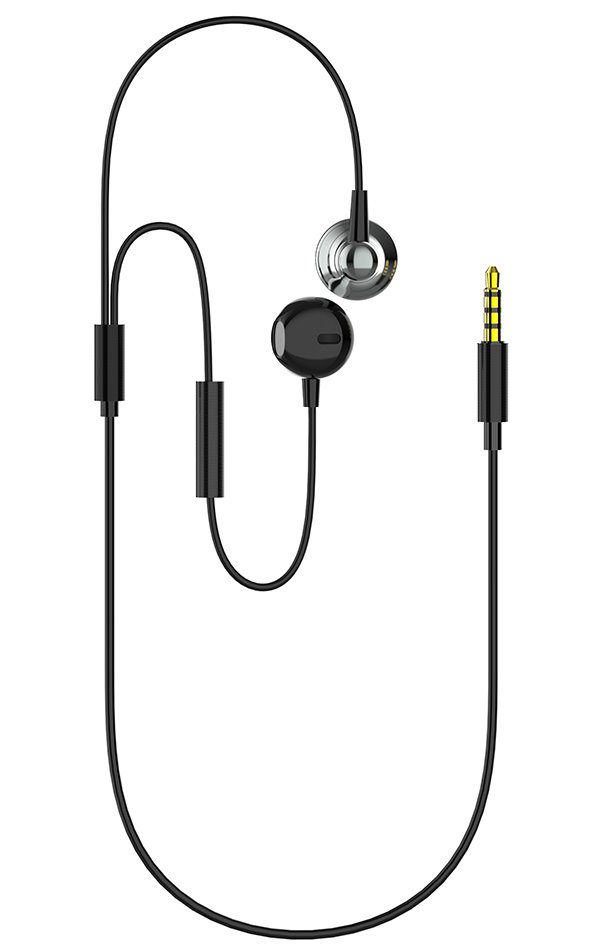 Colorway drátová sluchátka + mikrofon/ CW-WD01BK/ černá