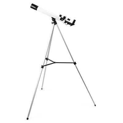 NEDIS teleskop SCTE5060WT/ clona 50 mm/ ohnisková vzdálenost 600 mm/ hledáček 5 x 24/ výška 125 cm/ Tripod/ bílo-černý