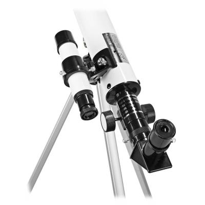 NEDIS teleskop SCTE5060WT/ clona 50 mm/ ohnisková vzdálenost 600 mm/ hledáček 5 x 24/ výška 125 cm/ Tripod/ bílo-černý