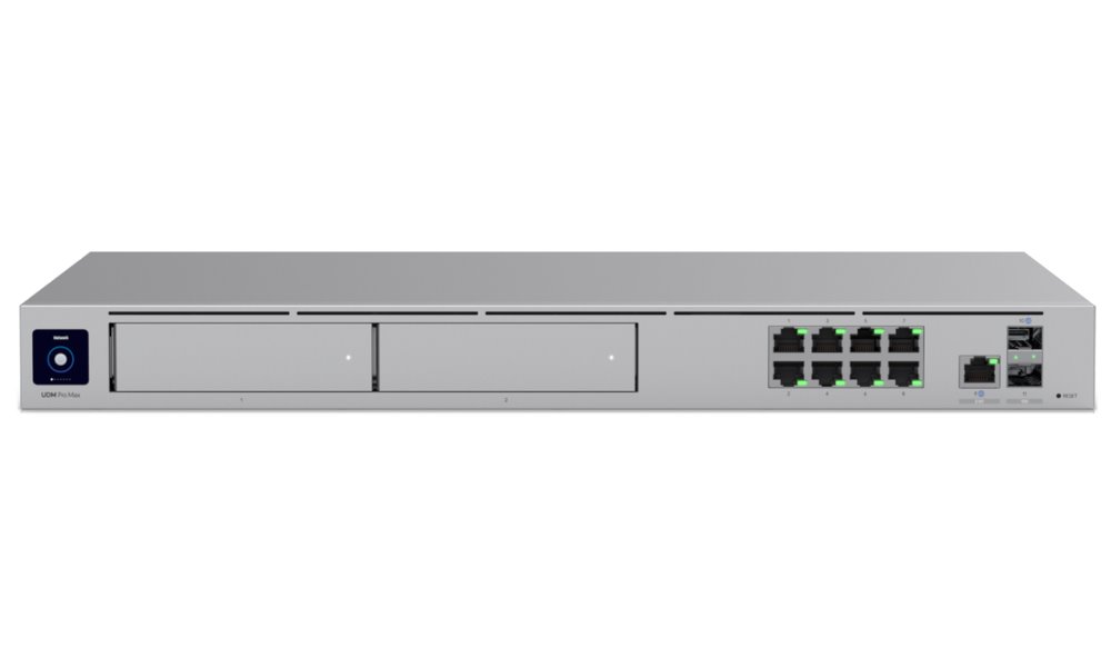 Ubiquiti UniFi Dream Machine Pro Max - Router, Full UniFi OS, IPS/IDS, 8x GbE, 1x 2.5GbE, 2x SFP+