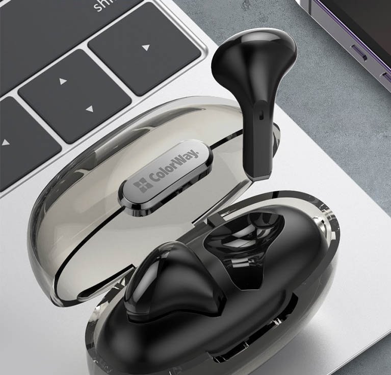 Colorway bezdrátová sluchátka + mikrofon/ TWS/ CW-TWS2BK/ černá