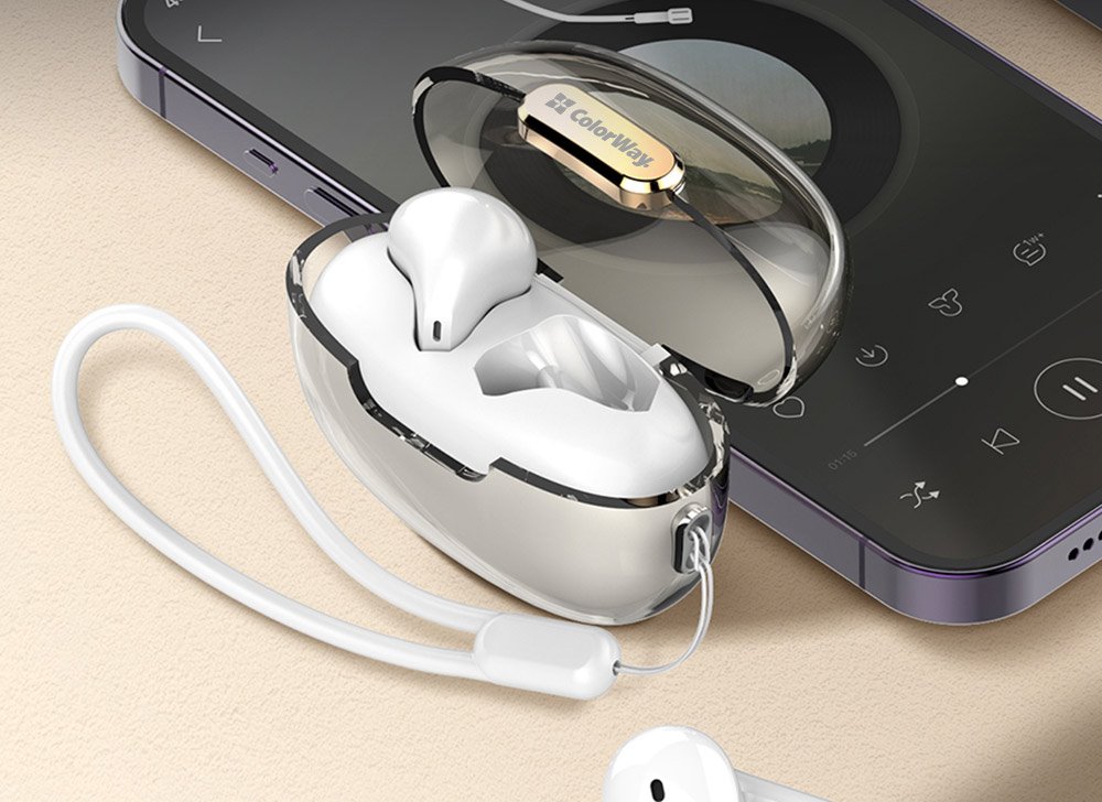 Colorway bezdrátová sluchátka + mikrofon/ TWS/ CW-TWS2WT/ bílá