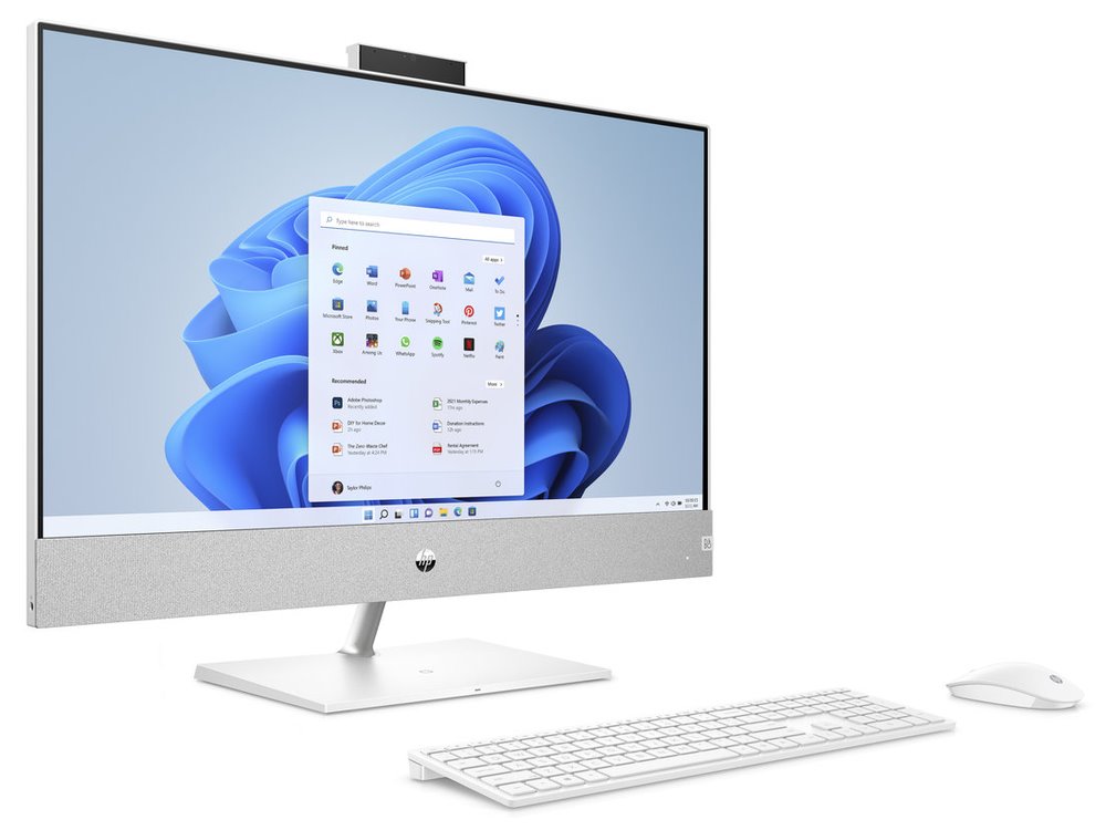 HP Pavilion 27-ca2002nc/ AiO/ i7-13700T/ 32GB DDR4/ 1TB SSD/ GeForce RTX 3050 4GB/ 27" QHD,matný/ W11H/ kbd+myš/ bílý