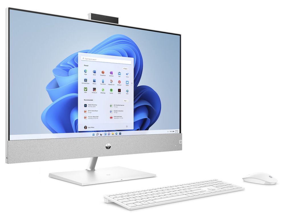 HP Pavilion 27-ca2002nc/ AiO/ i7-13700T/ 32GB DDR4/ 1TB SSD/ GeForce RTX 3050 4GB/ 27" QHD,matný/ W11H/ kbd+myš/ bílý