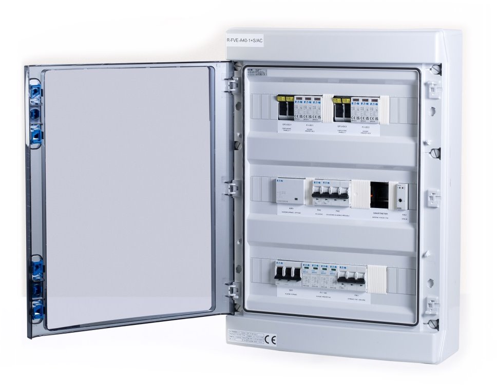 Solarmi DCAC40 osazený rozvaděč pro fotovoltaiku, AC+DC