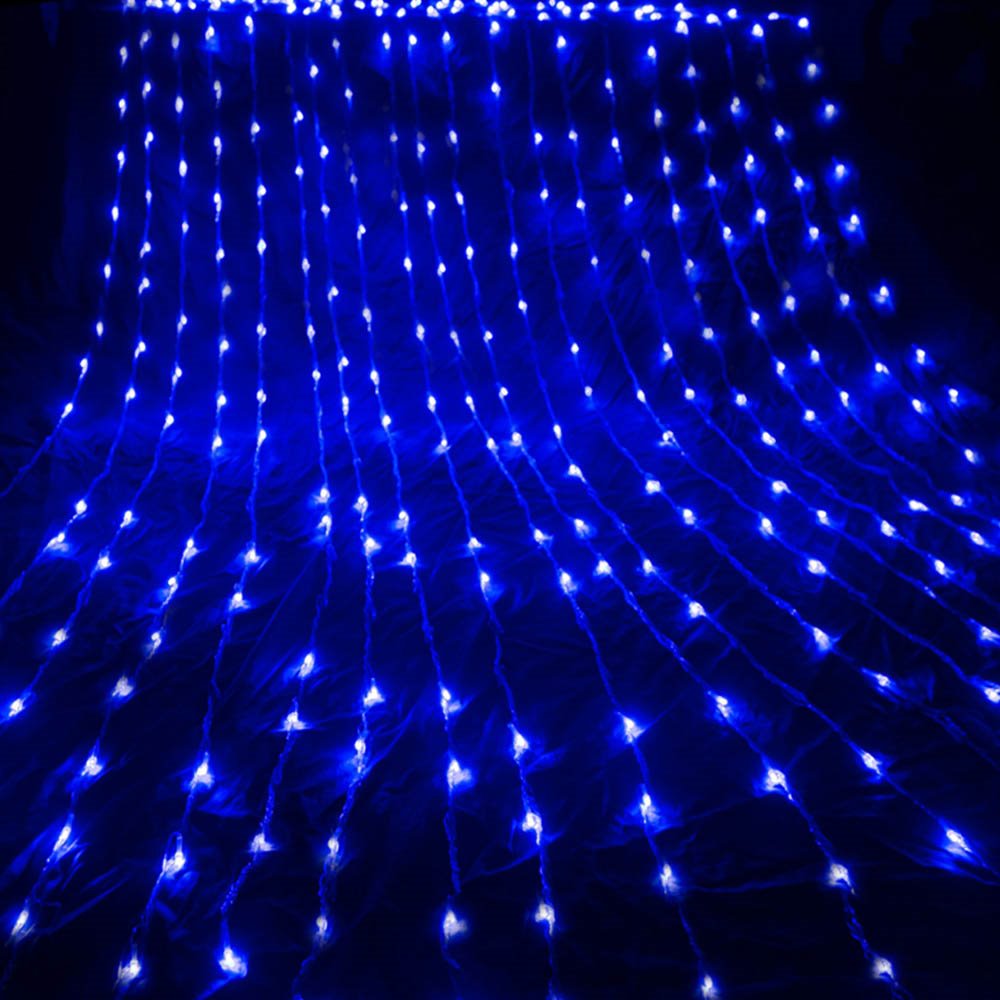 COLORWAY LED girlanda/ vnitřní / 300 LED / délka 3 x 3m / modrá/ AC 220V