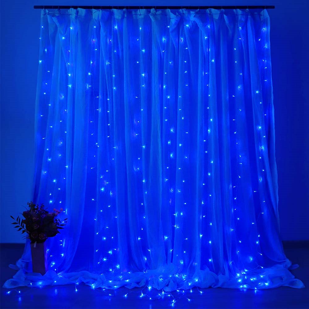 COLORWAY LED girlanda/ vnitřní / 300 LED / délka 3 x 3m / modrá/ AC 220V