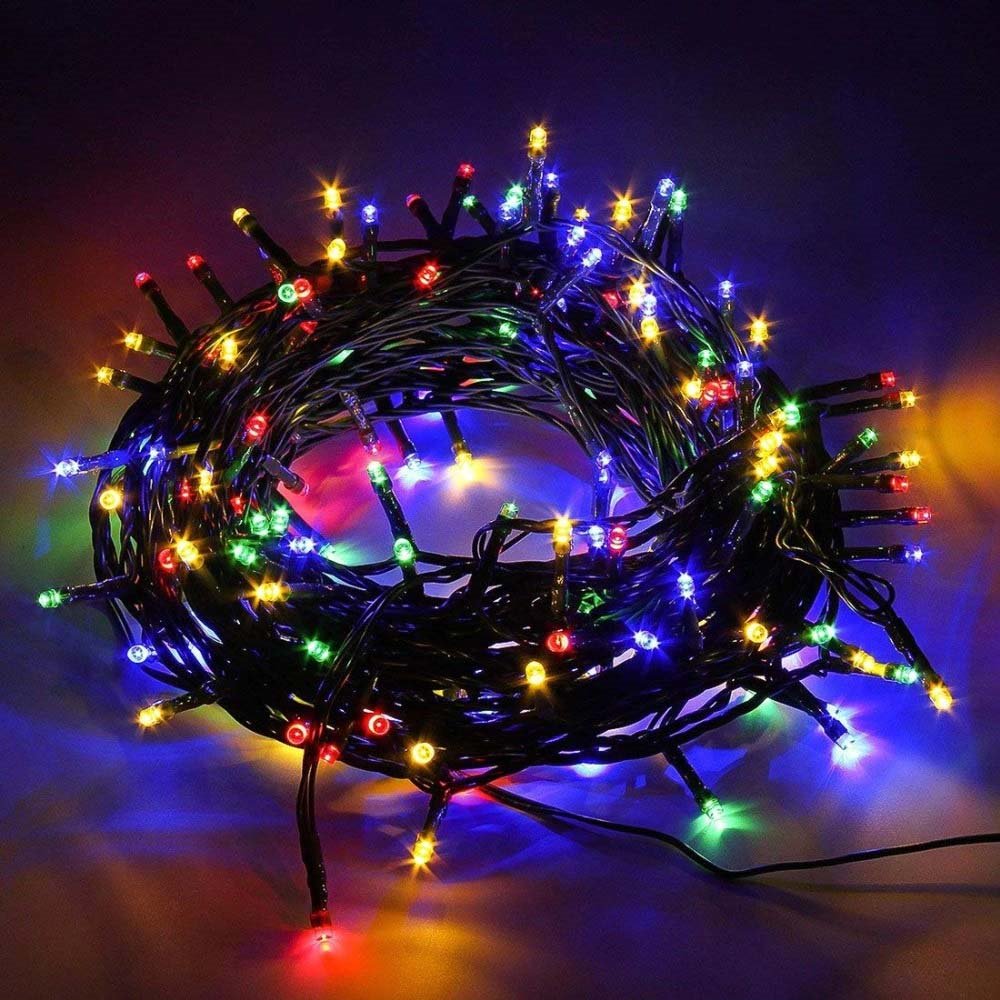 COLORWAY LED řetěz/ vnitřní / 200 LED / délka 20m / více barevný / 8 funkcí/ napájení USB