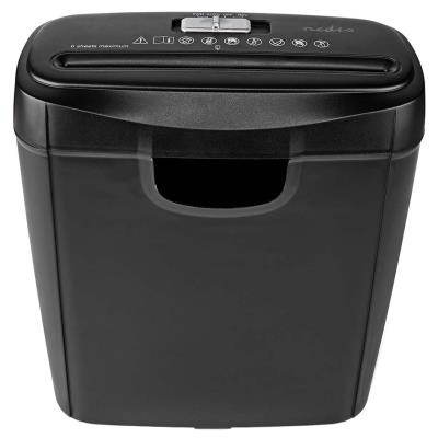 POŠKOZENÝ OBAL - NEDIS skartovačka PASH112BKA4/ formát A4/ velikost řezu 6mm/ stupeň utajení (DIN) 2/ objem nádoby 10 l/ černá