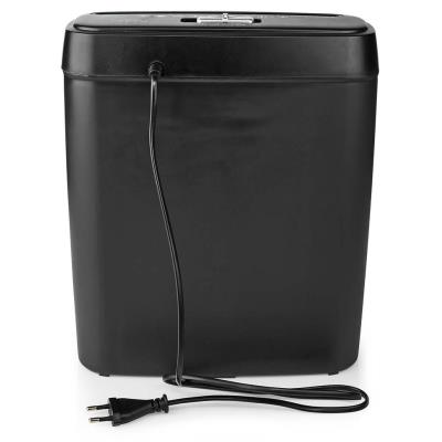 POŠKOZENÝ OBAL - NEDIS skartovačka PASH112BKA4/ formát A4/ velikost řezu 6mm/ stupeň utajení (DIN) 2/ objem nádoby 10 l/ černá