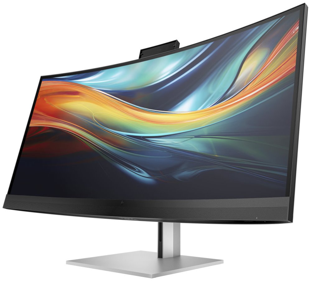 HP 740pm/ 39,7" prohnutý/ 5120x2160/ IPS/ 5ms/ 300 cd/m2/ 1000:1/ HDMI/ DP/ USB/ RJ-45/ VESA/ černo-šedý