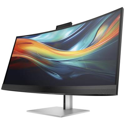 HP 740pm/ 39,7" prohnutý/ 5120x2160/ IPS/ 5ms/ 300 cd/m2/ 1000:1/ HDMI/ DP/ USB/ RJ-45/ VESA/ černo-šedý
