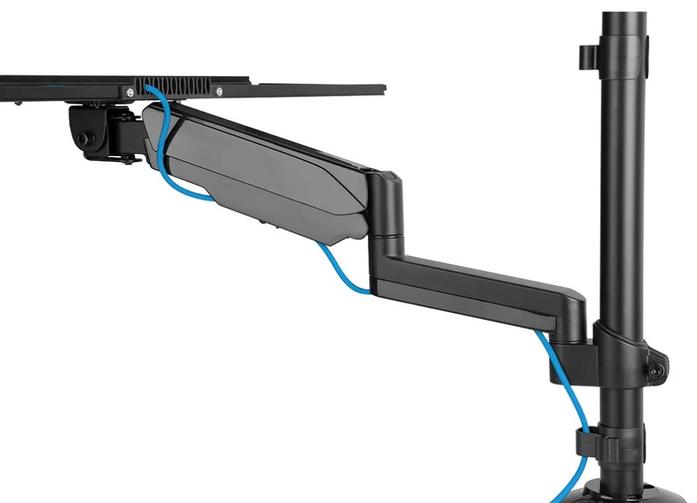 Neomounts  DS90-325BL1 / držák na stůl /pracovní místo / sezení-stání / monitor, klávesnice a myš
