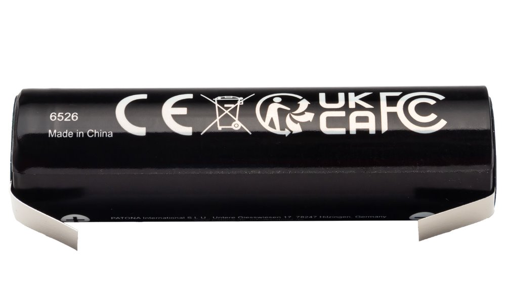 PATONA nabíjecí baterie 18650 Li-lon 3000mAh PREMIUM 3,7V s páskovými vývody pro pájení