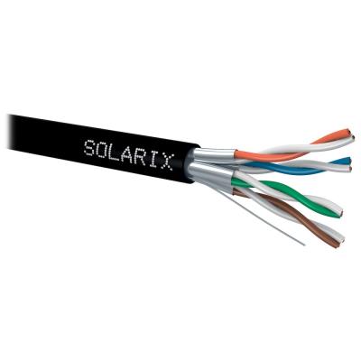 Solarix Kabel STP drát CAT6A STP PE Fca 500m/cívka SXKD-6A-STP-PE