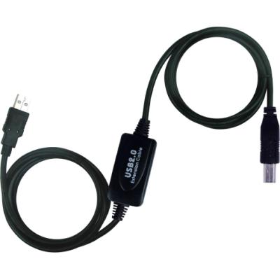 PremiumCord USB 2.0 repeater a propojovací kabel (A/M-B/M)/ 10m/ černý