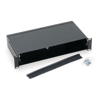 Triton 19" optická vyvazovací vana 2U bez čelního panelu