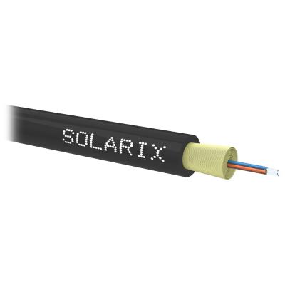 Solarix DROP1000 optický kabel 4 vl. 9/125 SM LSZH universal, 500m, černý
