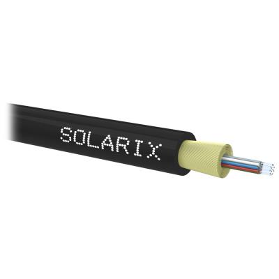 Solarix DROP1000 optický kabel 12 vl. 9/125 SM LSZH universal, 500m, černý