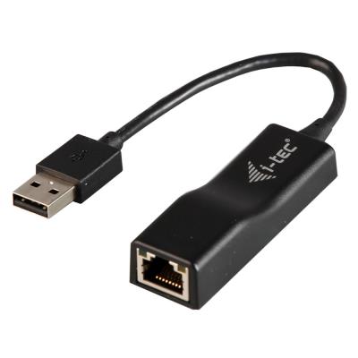 i-tec USB 2.0 Fast Ethernet adaptér DVANCE (RJ45)/ LED indikace/ černý