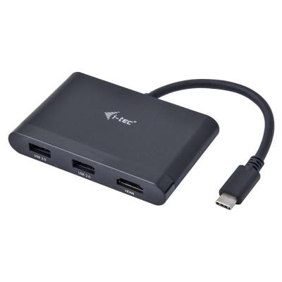 i-tec USB 3.1 Type C HDMI Travel adaptér PD/Data/ 1x HDMI 4K Ultra HD 3840x2160/ 2x USB 3.0/ černý