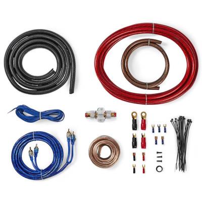 NEDIS sada audiokonektorů do auta/ 1200W/ pozlacené/ blistr/ 5m