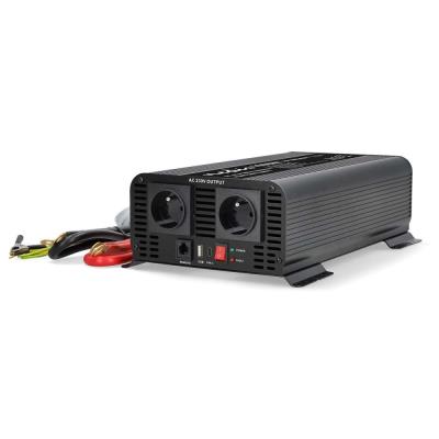 NEDIS měnič napětí/ čistá sinusoida/ 24 V DC/230 V AC 50 Hz/ 1000 W (2000 W špička)/ USB-A / USB-C/ 2x zásuvka typu E