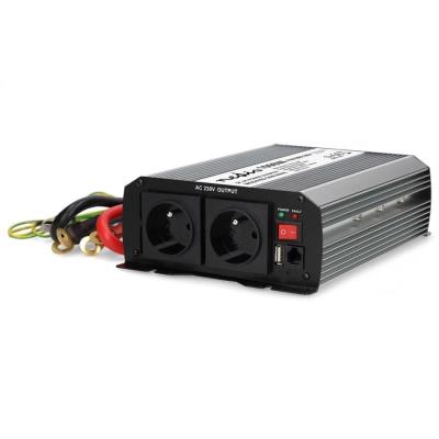 NEDIS měnič napětí/ modifikovaná sinusoida/ 12 V DC/230 V AC 50 Hz/ 1000 W (2000 W špička)/ USB-A/ 2x zásuvka type E