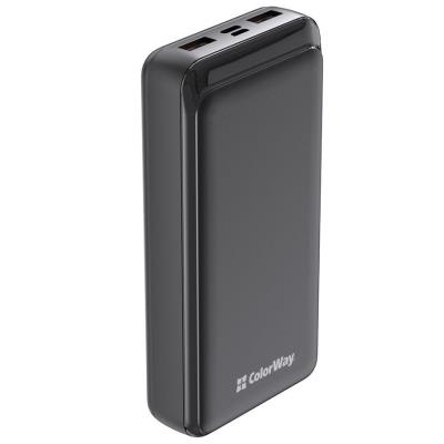 COLORWAY powerbanka/ 20 000mAh/ 2x USB/ USB-C/ Micro-USB/ Černá
