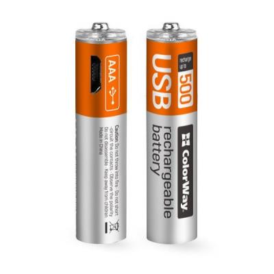Colorway nabíjecí baterie AAA 400mAh/ micro USB/ 1.5V/ 2ks v balení