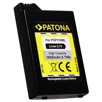 PATONA baterie pro herní konzoli Sony PSP 1000 Portable 1800mAh Li-lon 3,7V