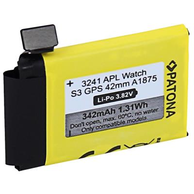 PATONA baterie pro chytré hodinky Apple Watch 3 GPS 342mAh A1875 42mm