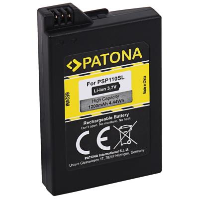 PATONA baterie pro herní konzoli Sony PSP 2000/PSP 3000 Portable 1200mAh Li-lon 3,7V PSP-S110