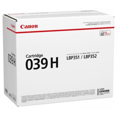 Canon originální toner CRG-039H Černý pro LBP351dn, LBP351x, LBP352dn, K