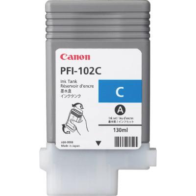 Canon  Zásobník inkoustu PFI-102C/ iPF-500/ 6x0/ 7xx/ LP-xxx/ azurový