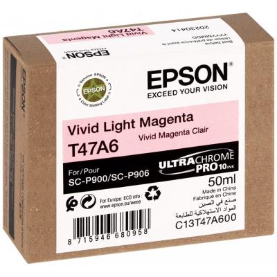 Epson inkoustová náplň/ C13T47A60N/ Singlepack Light Magenta/ UltraChrome