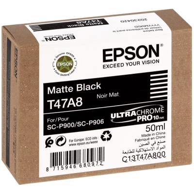 Epson inkoustová náplň/ C13T47A80N/ Singlepack Matte black/ UltraChrome